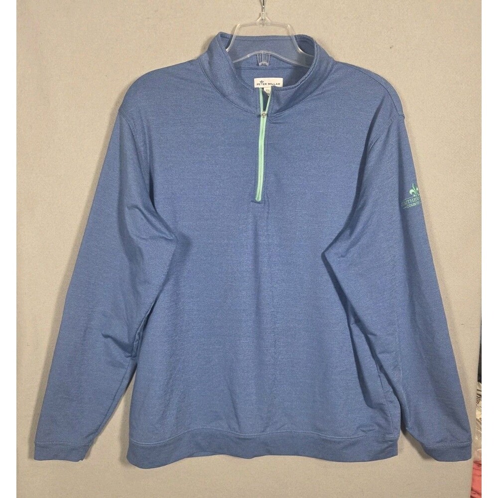Peter Millar 1/4 Zip Mens XXL Performance Pullover Southern Trace Country Club